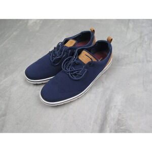 Mark Nason Bradmoor Sneakers Mens 14 Navy Blue Tan Leather Trim Oxford Shoes